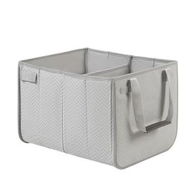 Ocean Home Textile 31x36x27 cm Araç İçi Gri Balıksırtı Bagaj Düzenleyici