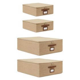 Ocean Home Textile 31x38x12 / 45x55x18 cm 4'lü Jüt Destekli 2 Adet Hurç Set