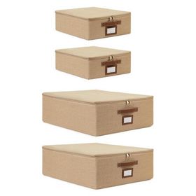Ocean Home Textile 31x38x12 / 45x55x18 cm 4'lü Jüt Destekli 2 Adet Hurç Set