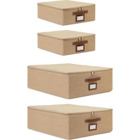 Ocean Home Textile 31x38x12 / 45x55x18 cm 4'lü Jüt Destekli 2 Adet Hurç Set