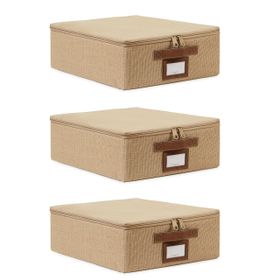 Ocean Home Textile 31x38x12 cm 3'lü Küçük Boy Jüt Destekli Hurç Set