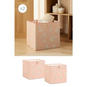 Ocean Home Textile 33x30x33 cm 2'li Çocuk Odası Deniz Kızı Kutu Set