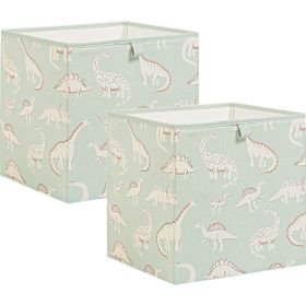 Ocean Home Textile 33x30x33 cm 2'li Çocuk Odası Dinozor Kutu Set