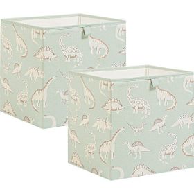 Ocean Home Textile 33x30x33 cm 2'li Çocuk Odası Dinozor Kutu Set