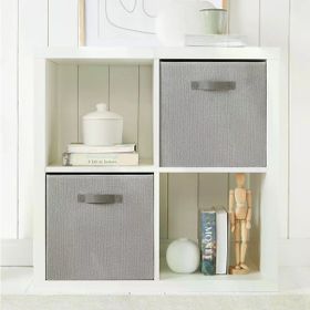 Ocean Home Textile 33x30x33 cm 2'li Gri Renk Jüt Kutu Set