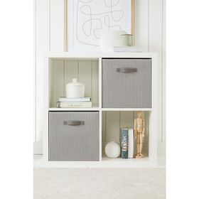 Ocean Home Textile 33x30x33 cm 2'li Gri Renk Jüt Kutu Set