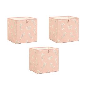 Ocean Home Textile 33x30x33 cm 3'lü Çocuk Odası Deniz Kızı Kutu Set