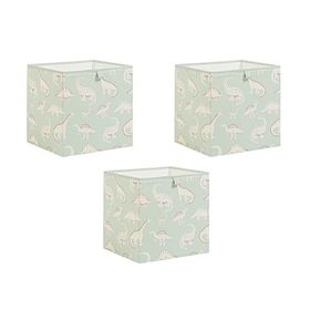 Ocean Home Textile 33x30x33 cm 3'lü Çocuk Odası Dinozor Kutu Set