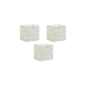 Ocean Home Textile 33x30x33 cm 3'lü Çocuk Odası Dinozor Kutu Set