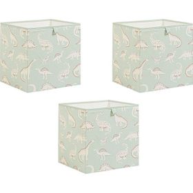 Ocean Home Textile 33x30x33 cm 3'lü Çocuk Odası Dinozor Kutu Set