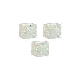 Ocean Home Textile 33x30x33 cm 3'lü Çocuk Odası Dinozor Kutu Set