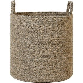 Ocean Home Textile 40x40 cm Siyah Kırçıllı Jüt Halat Sepet