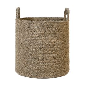 Ocean Home Textile 40x40 cm Siyah Kırçıllı Jüt Halat Sepet