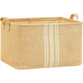 Ocean Home Textile 42x31x25 cm Çizgili Jüt Sepet