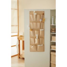 Ocean Home Textile 45x125 cm 16 Gözlü Bej Balıksırtı Kapı Arkası Düzenleyici