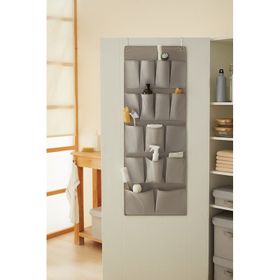 Ocean Home Textile 45x125 cm 16 Gözlü Gri Balıksırtı Kapı Arkası Düzenleyici