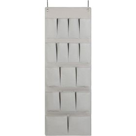 Ocean Home Textile 45x125 cm 16 Gözlü Gri Balıksırtı Kapı Arkası Düzenleyici