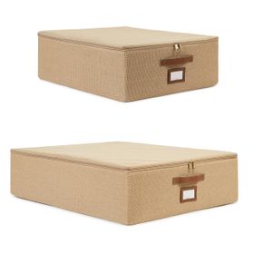 Ocean Home Textile 45x55x18 / 55x70x18 cm 2'li Jüt Destekli Hurç Set