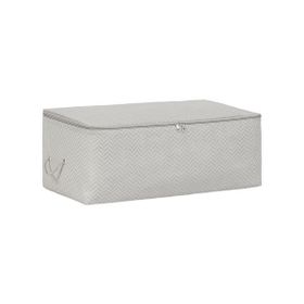 Ocean Home Textile 52x28x21 cm Orta Boy Gri Balıksırtı Hurç
