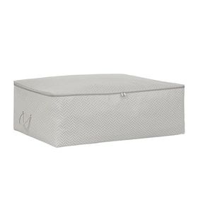 Ocean Home Textile 62x46x22 cm Büyük Boy Gri Balıksırtı Baza Altı Hurç