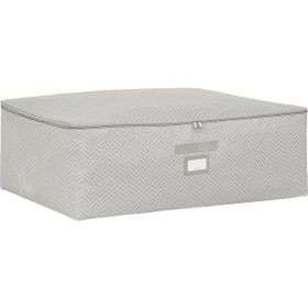 Ocean Home Textile 62x46x22 cm Büyük Boy Gri Balıksırtı Baza Altı Hurç