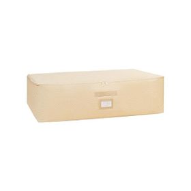 Ocean Home Textile 74x46x22 cm Mega Boy Bej Balıksırtı Baza Altı Hurç