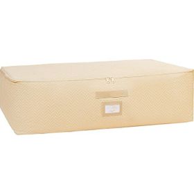 Ocean Home Textile 74x46x22 cm Mega Boy Bej Balıksırtı Baza Altı Hurç