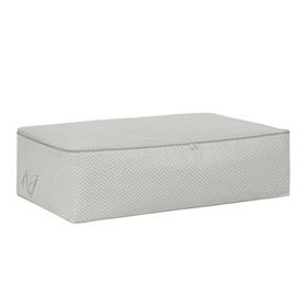 Ocean Home Textile 74x46x22 cm Mega Boy Gri Balıksırtı Baza Altı Hurç