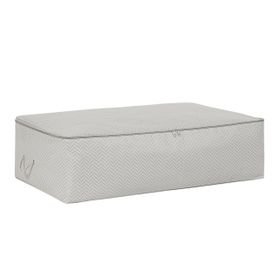 Ocean Home Textile 74x46x22 cm Mega Boy Gri Balıksırtı Baza Altı Hurç