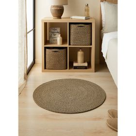 Ocean Home Textile 80 cm Siyah Kırçıllı Jüt Halı Kilim