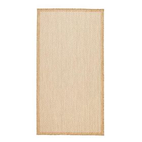 Ocean Home Textile 80x300 cm Leke Tutmaz İç Dış Mekan Bej Renk Balıksırtı Halı Kilim