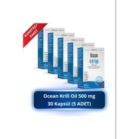 Ocean Krill Oil Omega-3 500 mg 5x30 Kapsül Balık Yağı