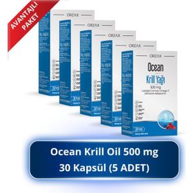 Ocean Krill Oil Omega-3 500 mg 5x30 Kapsül Balık Yağı