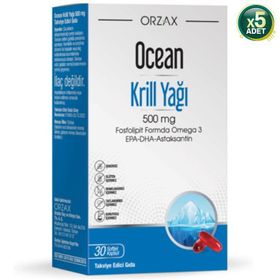 Ocean Krill Oil Omega-3 500 mg 5x30 Kapsül Balık Yağı
