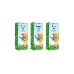 Ocean Multi Omega 3 Kral Şakir Ballı Portakal Aromalı 3x150 ml Balık Yağı