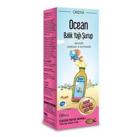 Ocean Omega 3 Karışık Meyve Aromalı 150 ml Şurup Saf Balık Yağı