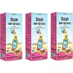 Ocean Omega 3 Karışık Meyve Aromalı 3x150 ml Şurup Balık Yağı