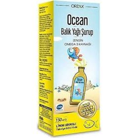Ocean Omega 3 Limon Aromalı 150 ml Şurup Balık Yağı