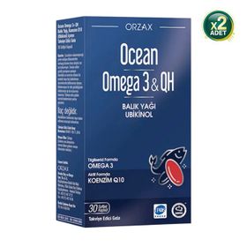 Ocean Omega-3 QH Koenzim Q10 2x30 Kapsül Balık Yağı