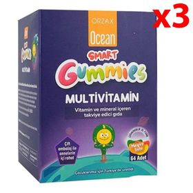 Ocean Smart Gummies Multivitamin 3x64 Çiğnenebilir Jel Form