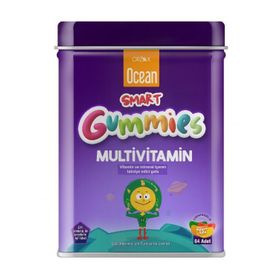 Ocean Smart Gummies Multivitamin İçeren 64 Çiğnenebilir Jel Form