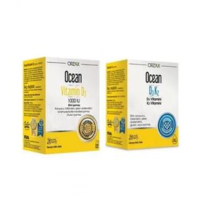 Ocean Vitamin D3 1000 IU 20 ml Sprey + Ocean Vitamin D3K2 20 ml Damla