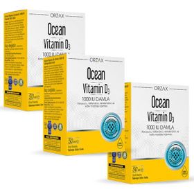 Ocean Vitamin D3 1000 IU 3x50 ml Damla