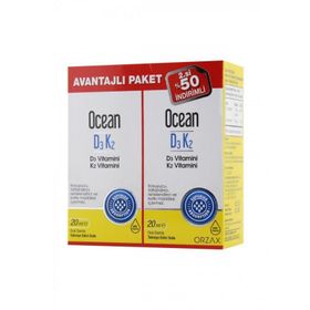 Ocean Vitamin D3 K2 2x20 ml Damla