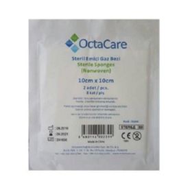Octacare 10x10 cm 2 Adet Steril Gaz Bezi