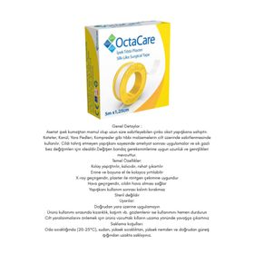 OctaCare 5 mt x 1.25 cm Tıbbi İpek Flaster
