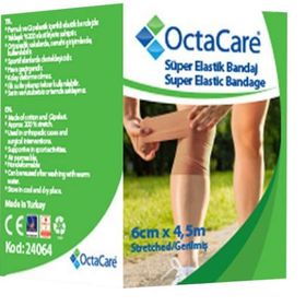 OctaCare 6 cm x 4.5 m Elastik Bandaj