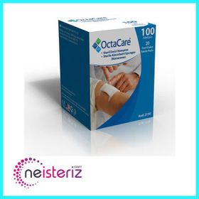 OctaCare 7.5x7.5 cm 100'lü Steril Emici Kompres Gazlı Bez