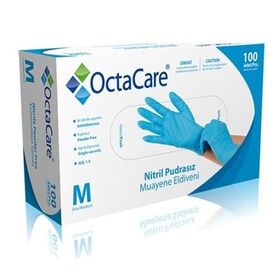 OctaCare Medium 100'lü Mavi Nitril Eldiven