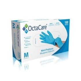 OctaCare Medium 100'lü Mavi Nitril Eldiven